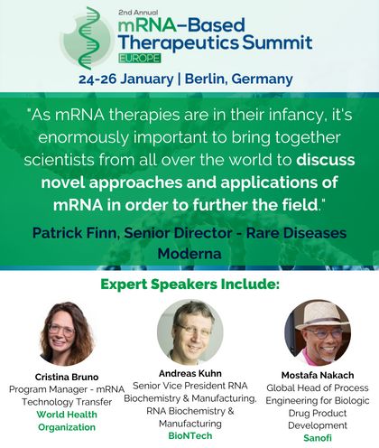 2nd Annual mRNA-Based Therapeutics Summit Europe, Berlin, Germany