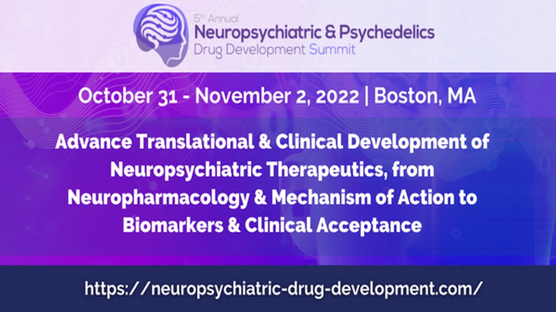 5th Neuropsychiatric & Psychedelics Drug Development, Woburn, Massachusetts, United States