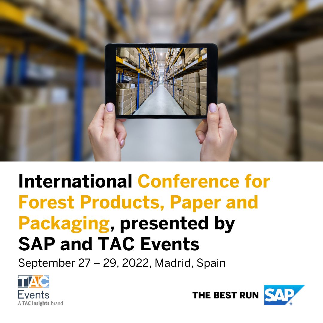 International Conference for Forest Products, Paper and Packaging, presented by SAP and TAC Events, Comunidad de Madrid, Spain