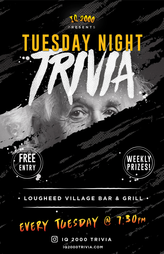 Tuesday Night Trivia at Lougheed Village Bar and Grill, Burnaby, British Columbia, Canada