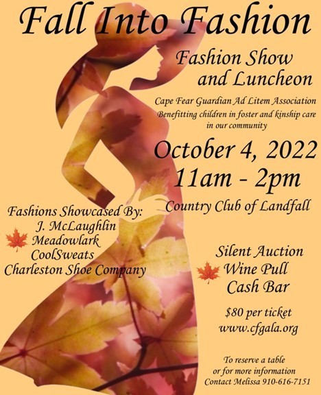 Fall into Fashion Show and Luncheon for Cape Fear Guardian ad Litem Association, Wilmington, North Carolina, United States