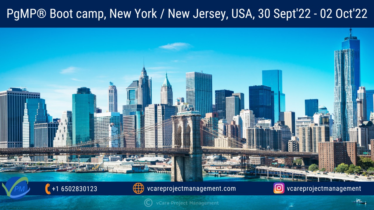PMI | PgMP | Training | USA – vCare Project Management, New York, United States
