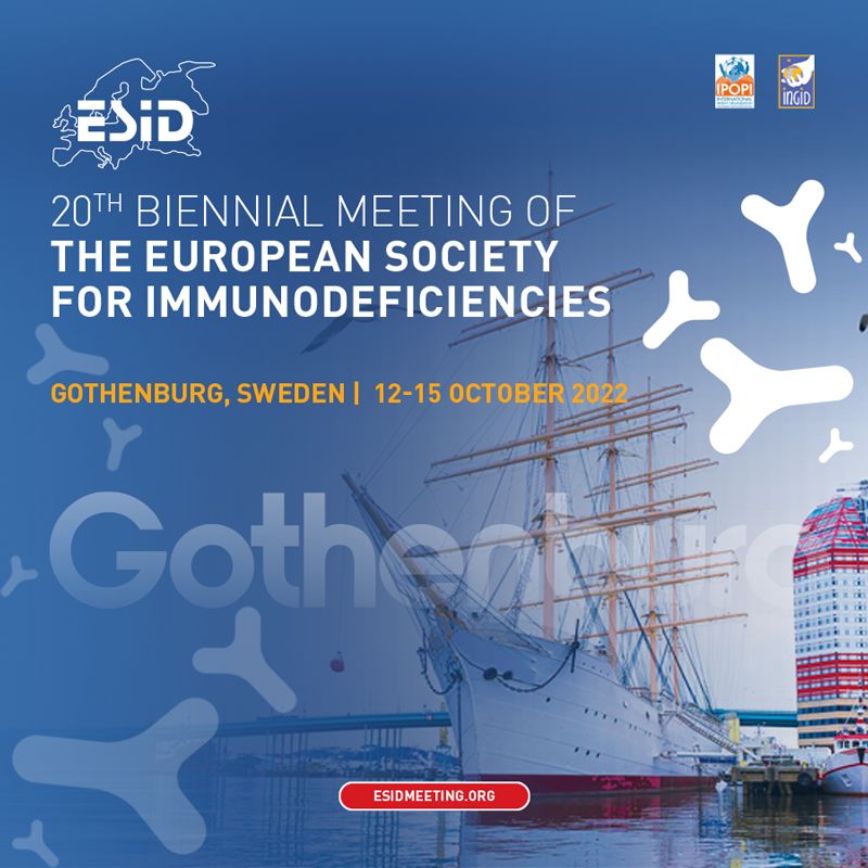 20th Biennial Meeting of the European Society for Immunodeficiencies (ESID 2022), Heden, Vastra Gotaland, Sweden