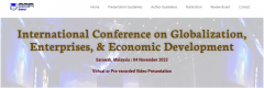 Online International Conference on Globalization, Enterprises, & Economic Development (ICGEED 2022)