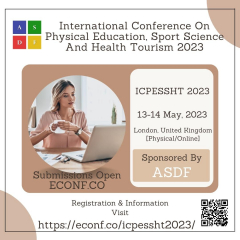 International Conference On Physical Education, Sport Science And Health Tourism 2023