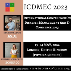 International Conference On Disaster Management And E-Commerce 2023