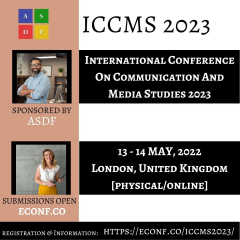 International Conference On Communication And Media Studies 2023