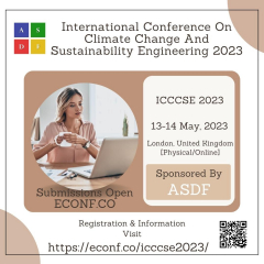 International Conference On Climate Change And Sustainability Engineering 2023
