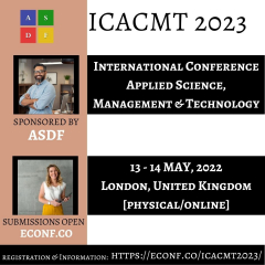International Conference Applied Science, Management & Technology 2023