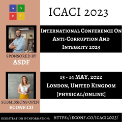 International Conference On Anti-Corruption And Integrity 2023
