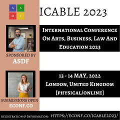 International Conference On Arts, Business, Law And Education 2023