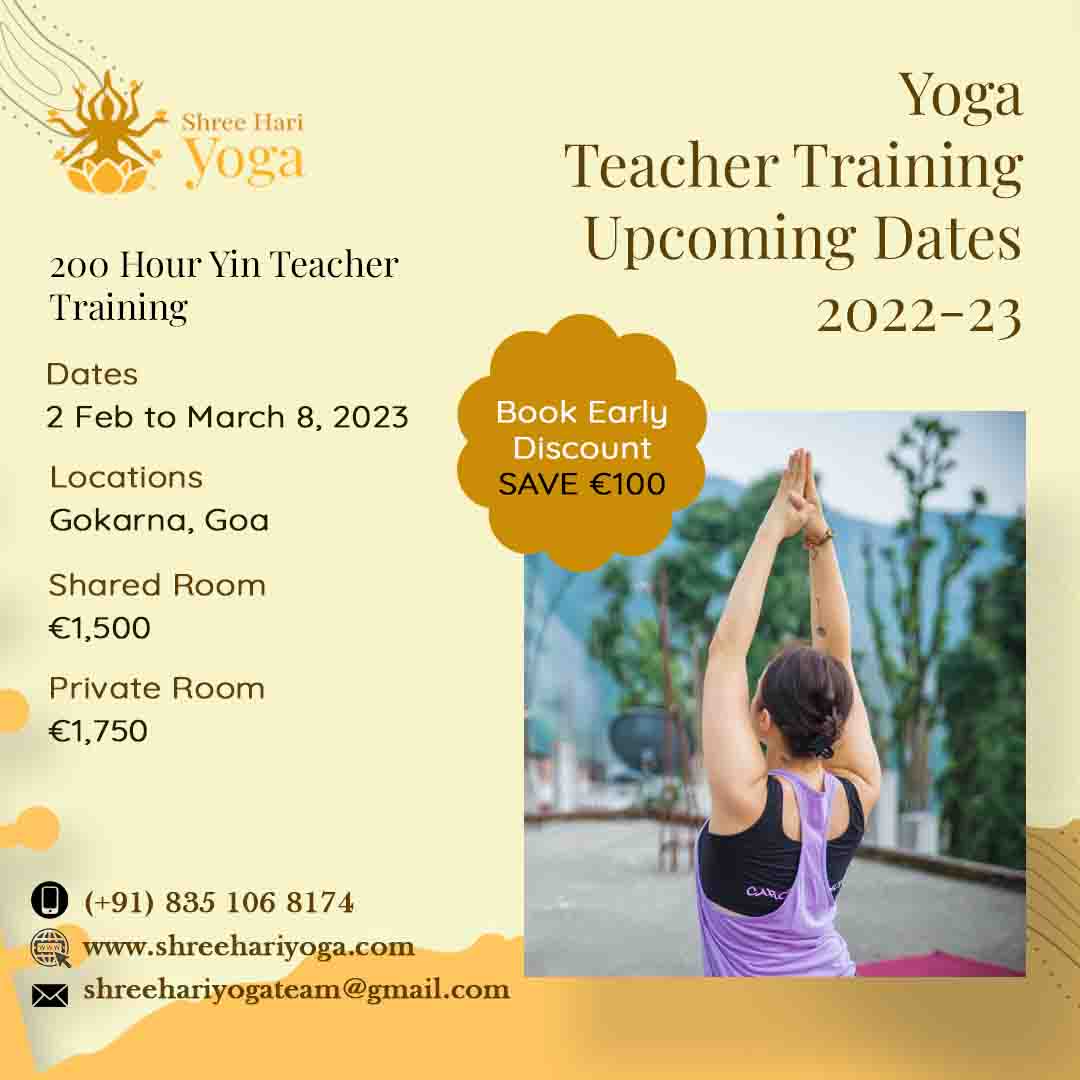 200 Hour Yin Teacher Training, Gokarn, Goa, India
