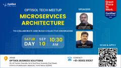 OptiSol Tech Meetup Microservices Architecture