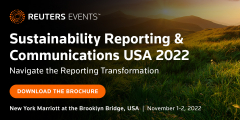Reuters Events: Sustainability Reporting and Communications USA 2022