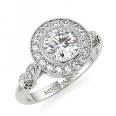 Checkout Our Latest Collection of Hidden Halo Diamond Rings for Women