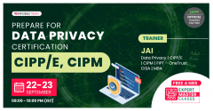 2 days Free Webinar Prepare for Data Privacy Certifications -CIPP/e, CIPM