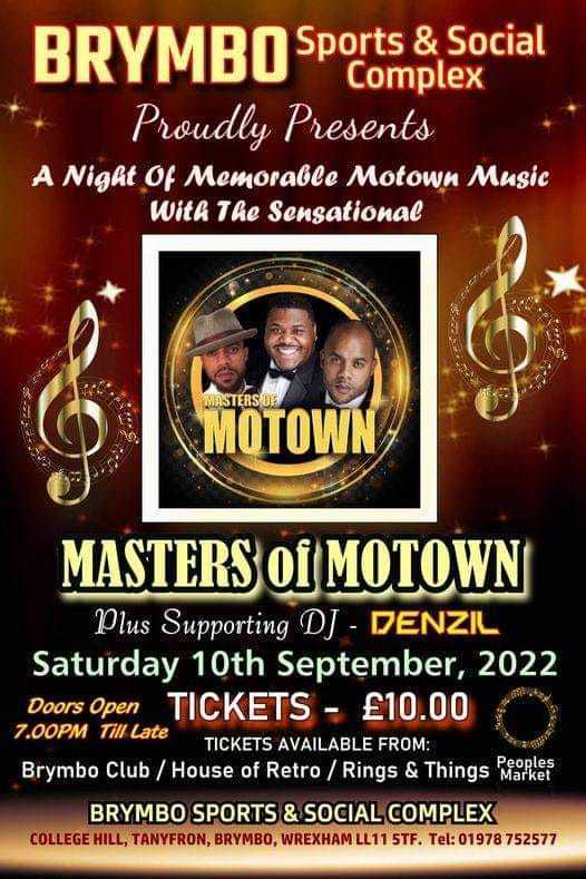 Masters of Motown, Brymbo, Wales, United Kingdom