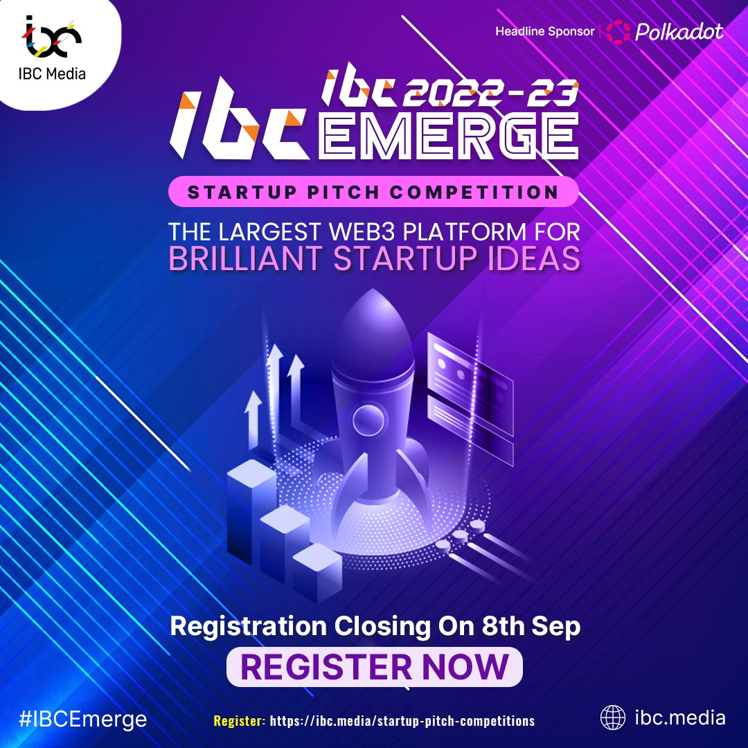 IBC Emerge Startup pitch, Online Event