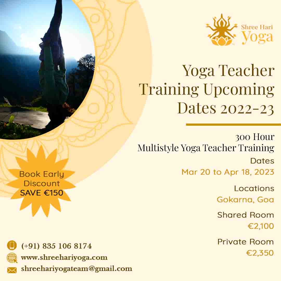 300 Hour Multistyle Yoga Teacher Training 3, Gokarn, Goa, India