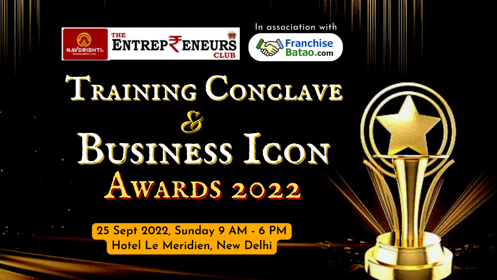 Franchise Batao Training  conclave and Business icon award 2022 in New Delhi, New Delhi, Delhi, India