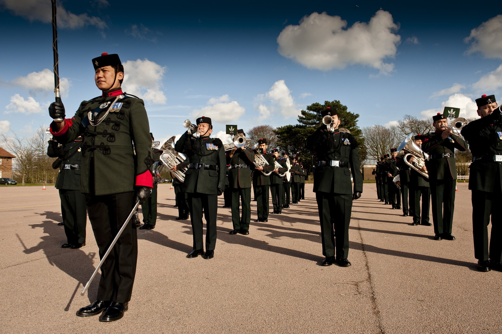 The Salisbury Gurkha Band Concert, Wiltshire, England, United Kingdom