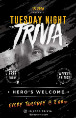 Tuesday Night Trivia at Hero's Welcome