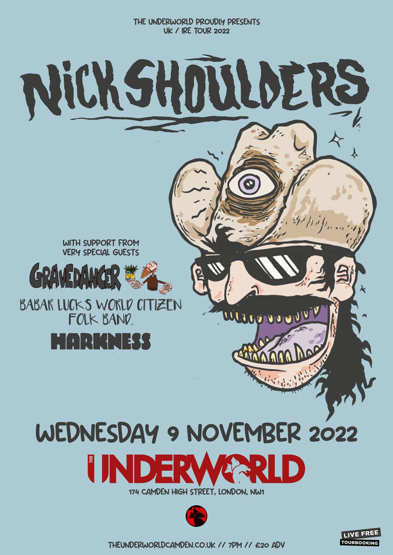 Nick Shoulders - Okay Crawdad at The Underworld Camden, London, London, England, United Kingdom