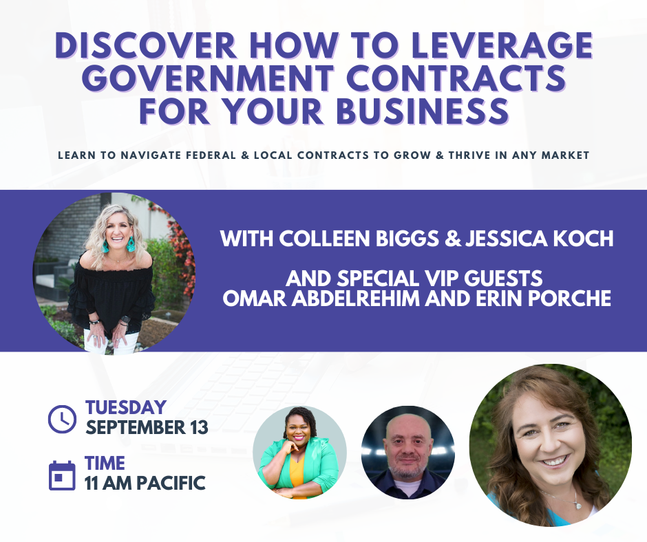 DISCOVER HOW TO LEVERAGE GOVERNMENT CONTRACTS FOR YOUR BUSINESS, Online Event