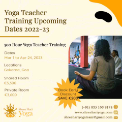 500 Hour Yoga Teacher Training april