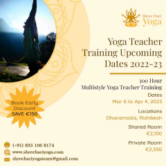 300 Hour Multistyle Yoga Teacher Training april