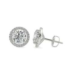 Checkout Our Latest Collection of Halo Diamond Earrings