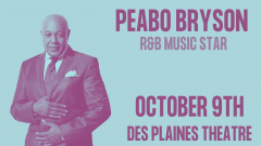 RnB star: Peabo Bryson at Des Plaines Theatre, Chicago IL. October 9th