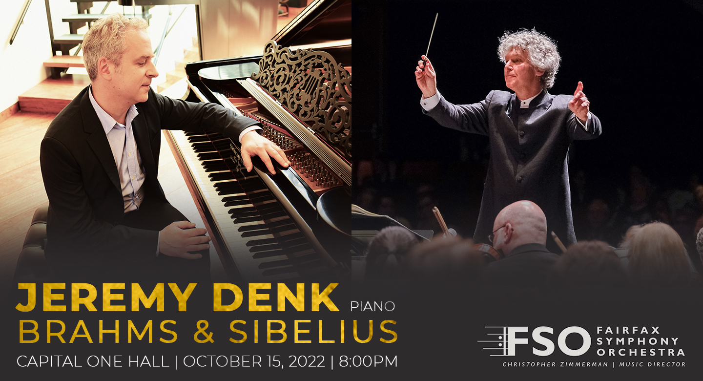 Pianist Jeremy Denk and Fairfax Symphony Oct. 15 at Capital One Hall!, Tysons, Virginia, United States