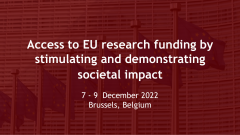 Access to EU research funding by stimulating and demonstrating societal impact