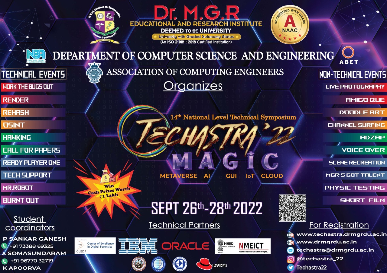 Techastra"22, Chennai, Tamil Nadu, India