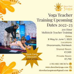 200 Hour Multistyle Teacher Training may 2023