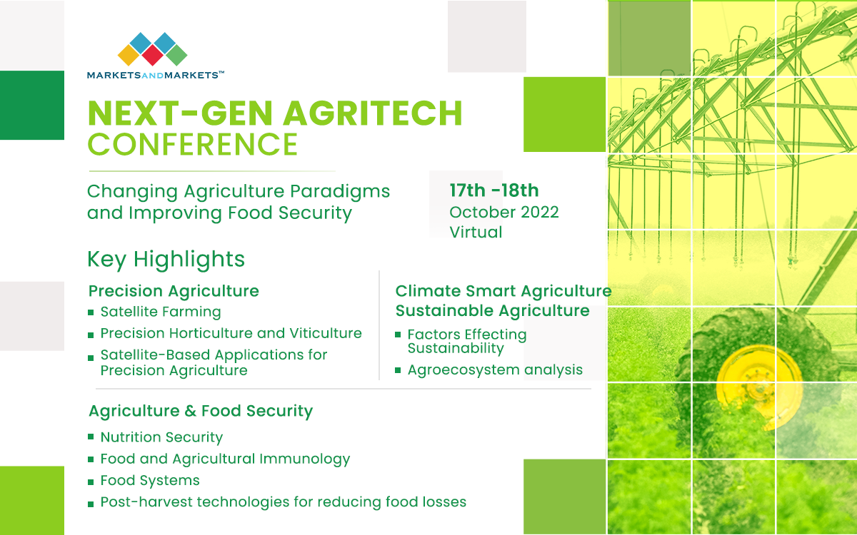 MarketsandMarkets Next-Gen Agritech Virtual Conference, Online Event