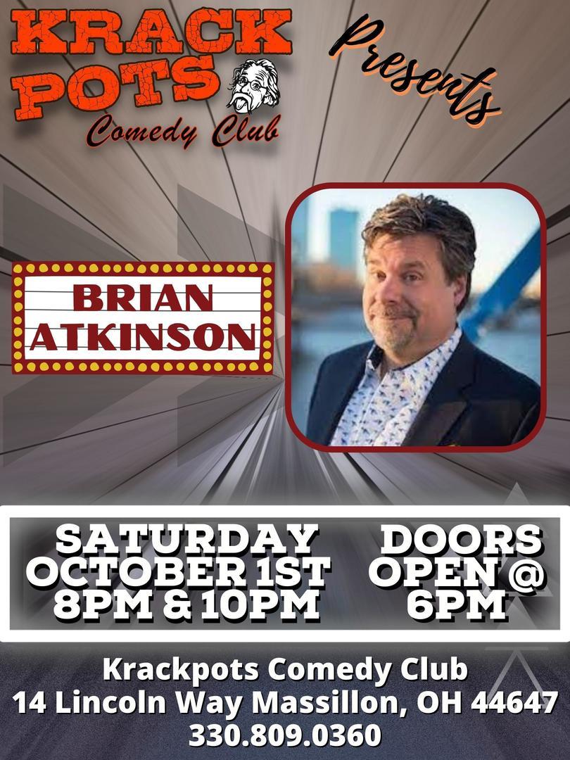 Comedian Brian Atkinson at Krackpots Comedy Club, Massillon, Massillon, Ohio, United States