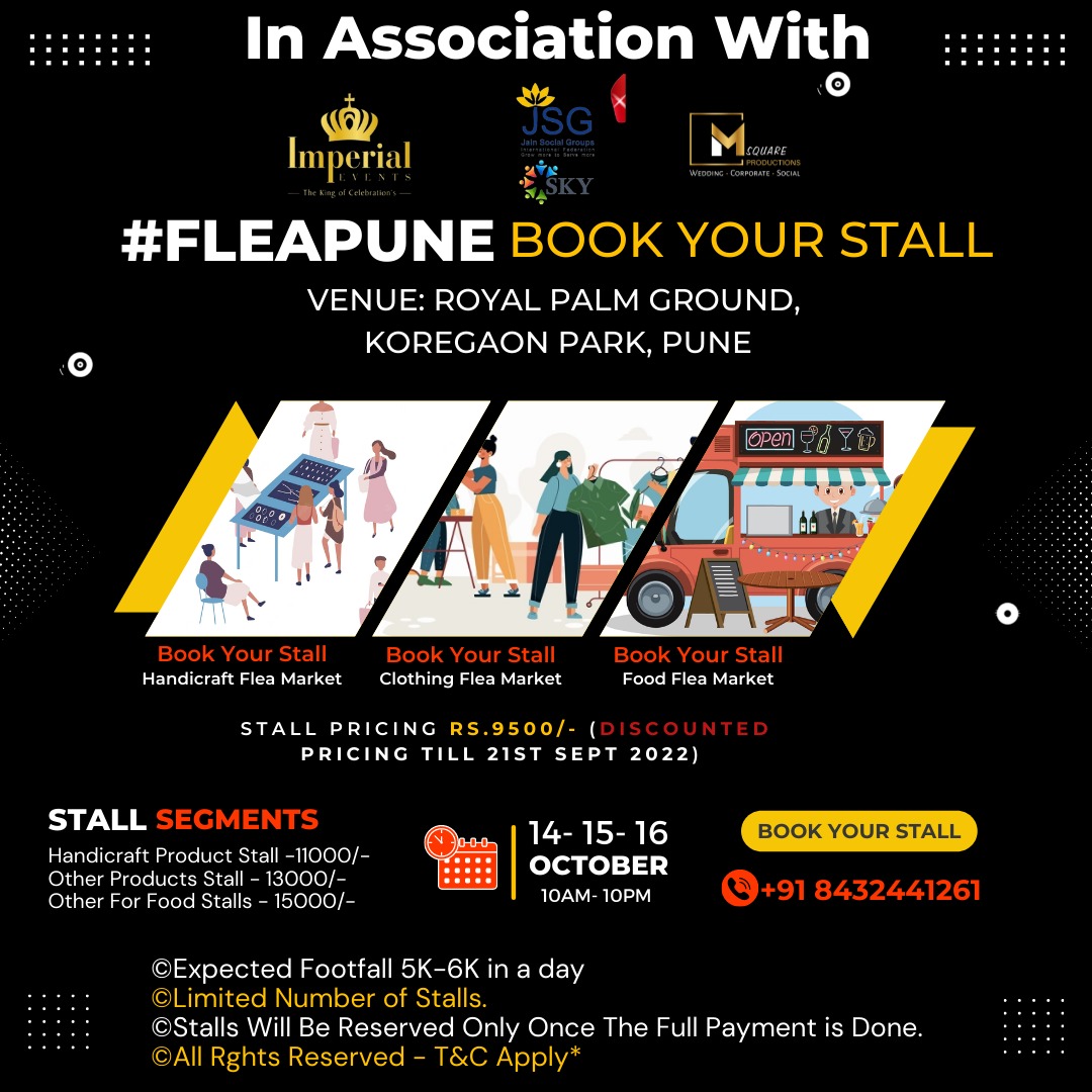 FLEAAFFAIR Pune Book Your Stall Today at the biggest event in Pune on 14, 15 and 16th oct 2022, Pune, Maharashtra, India