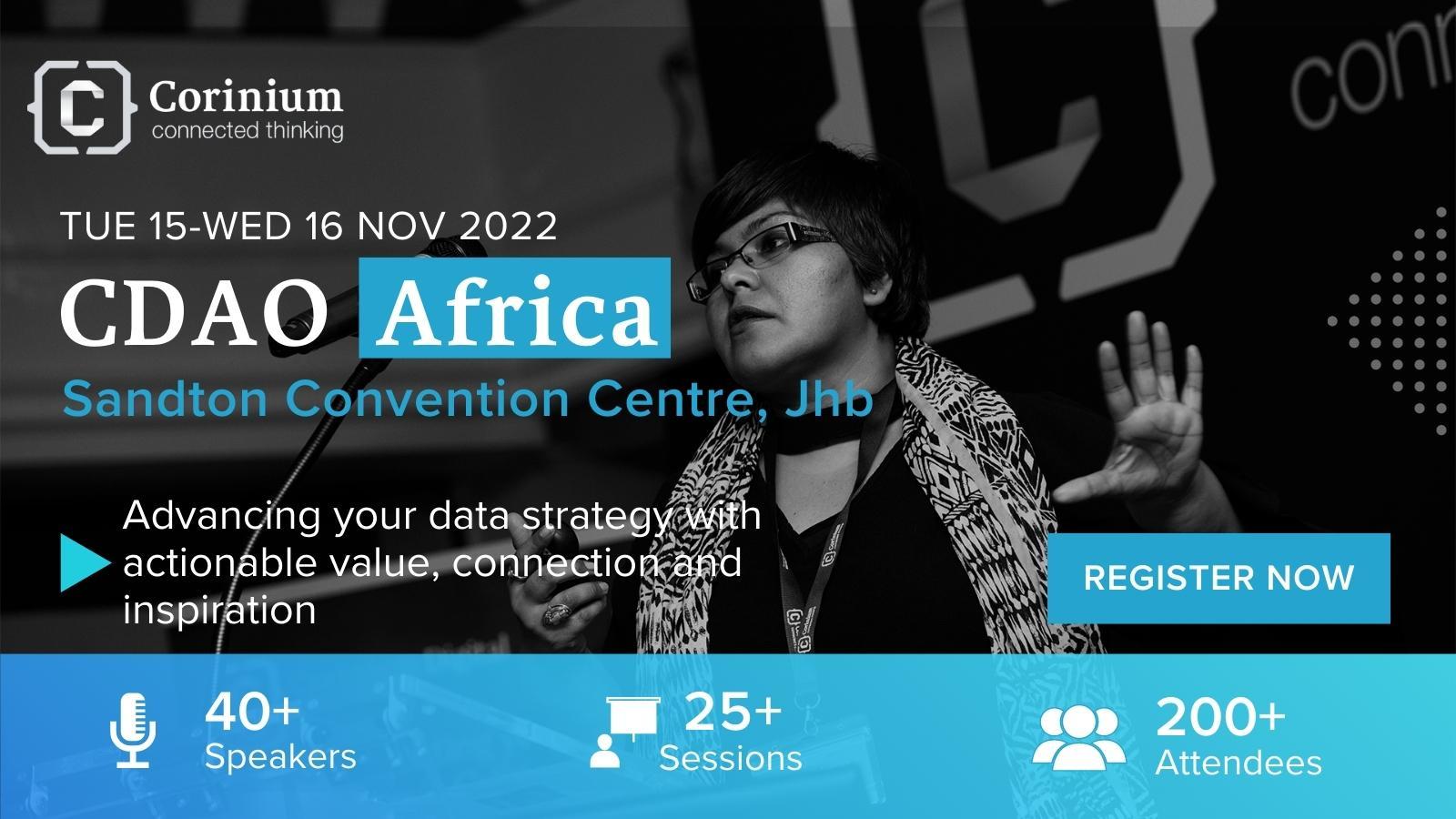 CDAO Africa, Johannesburg, 15-16 November 2022, Sandton, Gauteng, South Africa