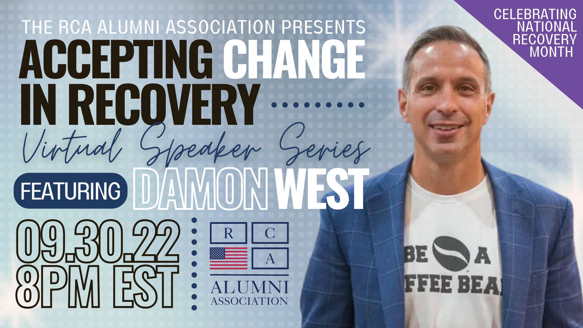 Accepting Change in Recovery with Damon West, Online Event