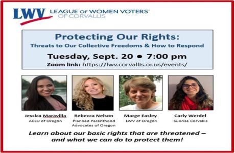 Protecting Our Rights: Threats to Our Collective Freedoms and How to Respond, Online Event