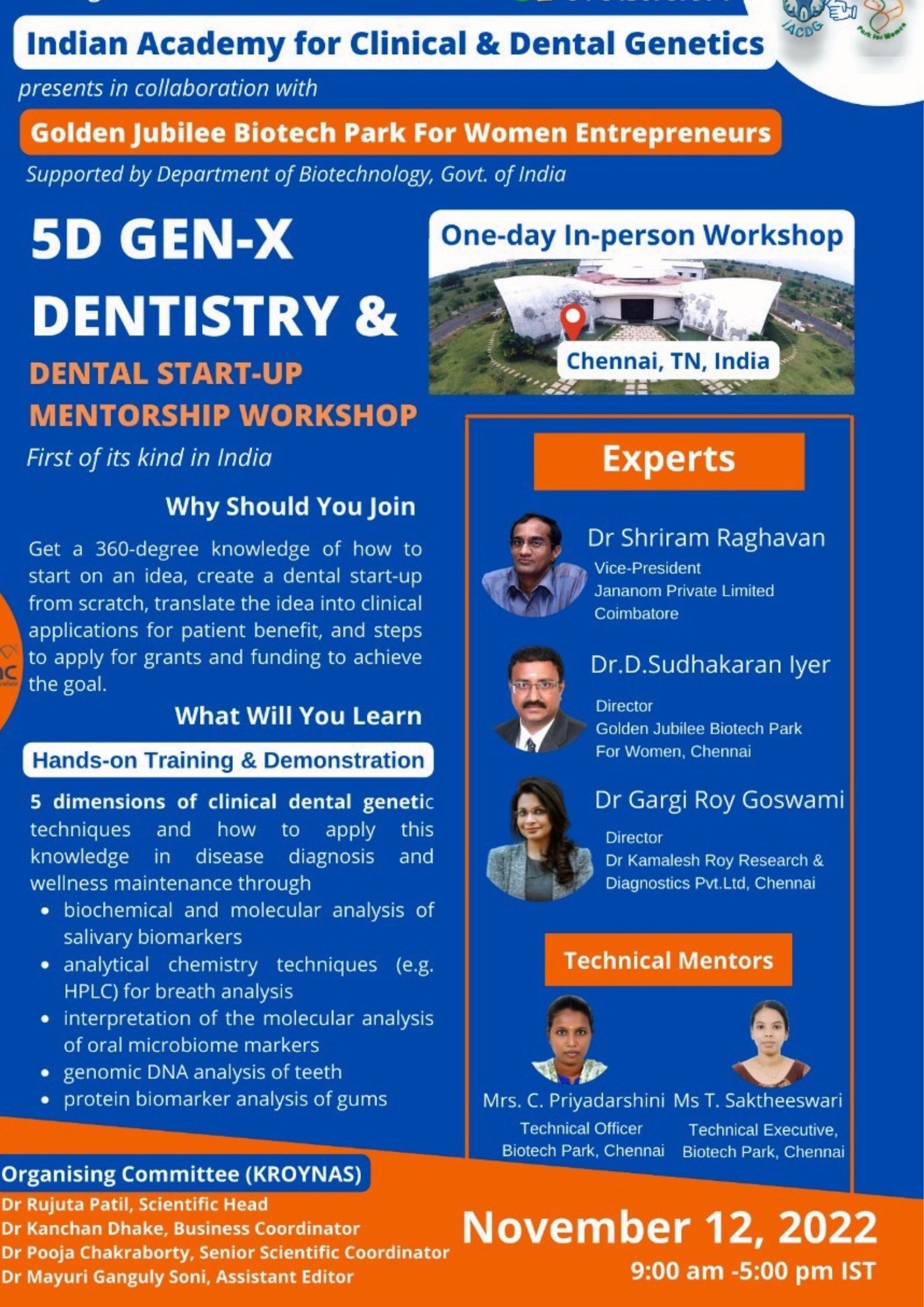 5D Gen X Dentistry & Dental Start-up Mentorship Workshop, Chennai, Tamil Nadu, India