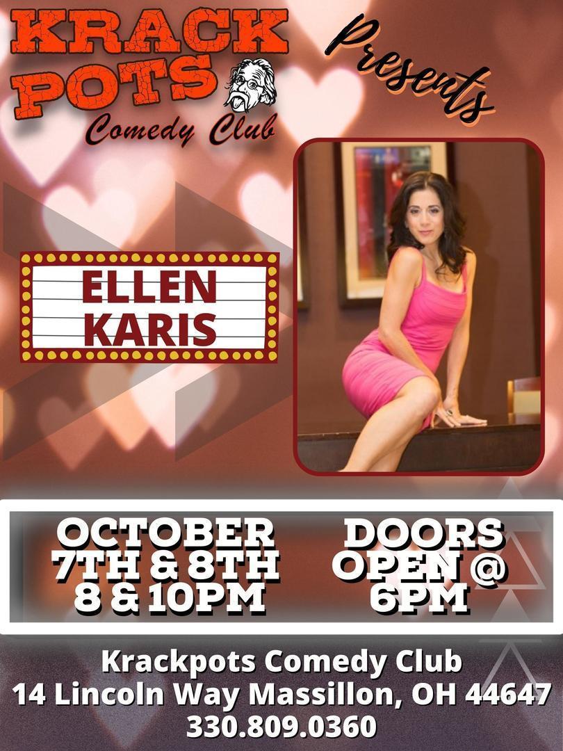 Ellen Karis at Krackpots Comedy Club, Massillon, Massillon, Ohio, United States