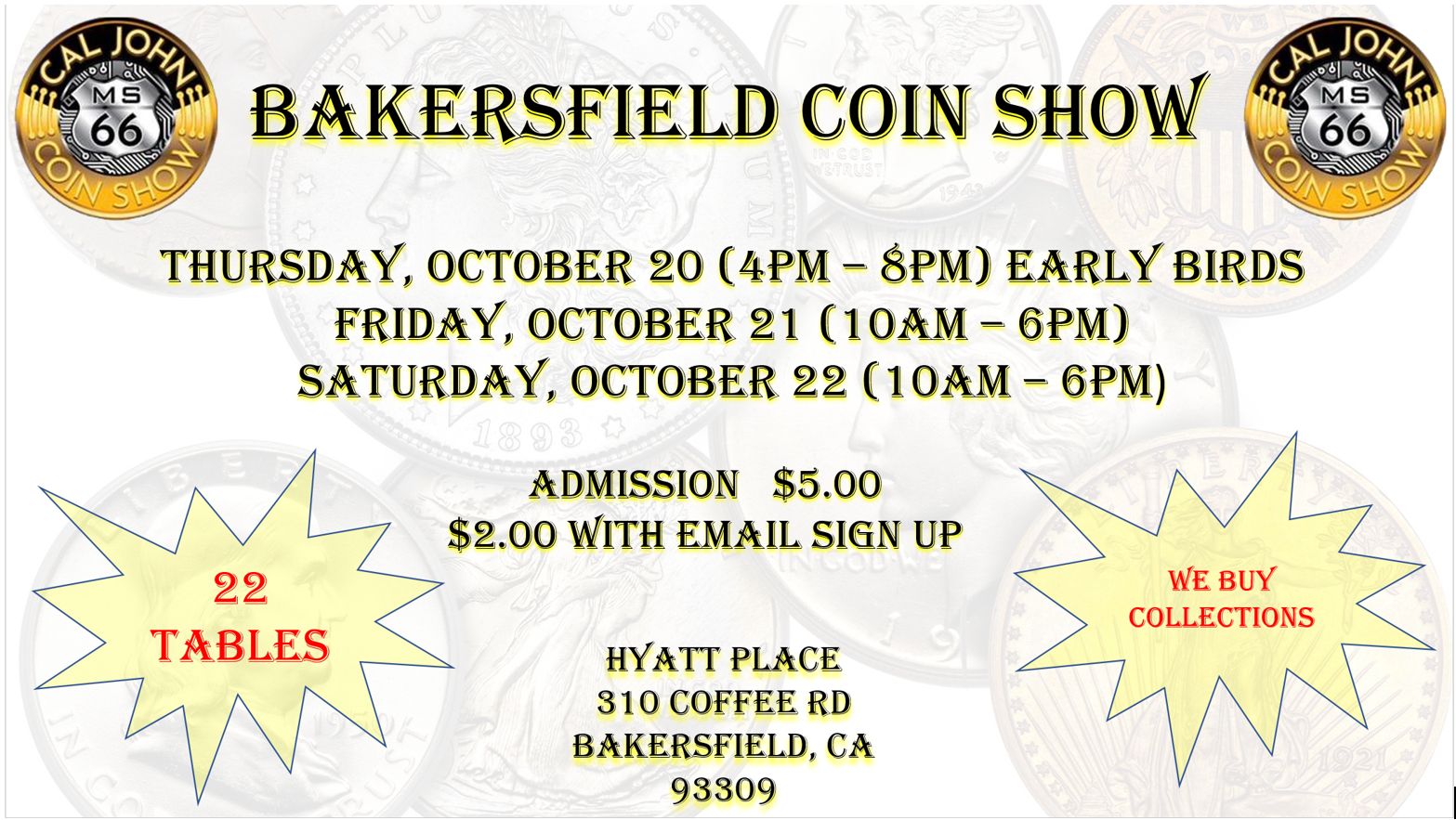 Bakersfield Coin Show, Bakersfield, California, United States