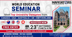 World Education Seminar 2022 in Jalandhar Organised by Navigators Overseas
