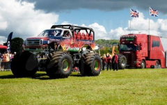 Red Dragon Monster Truck at The Big Barleylands Classic Motor Show and Family Fun Day
