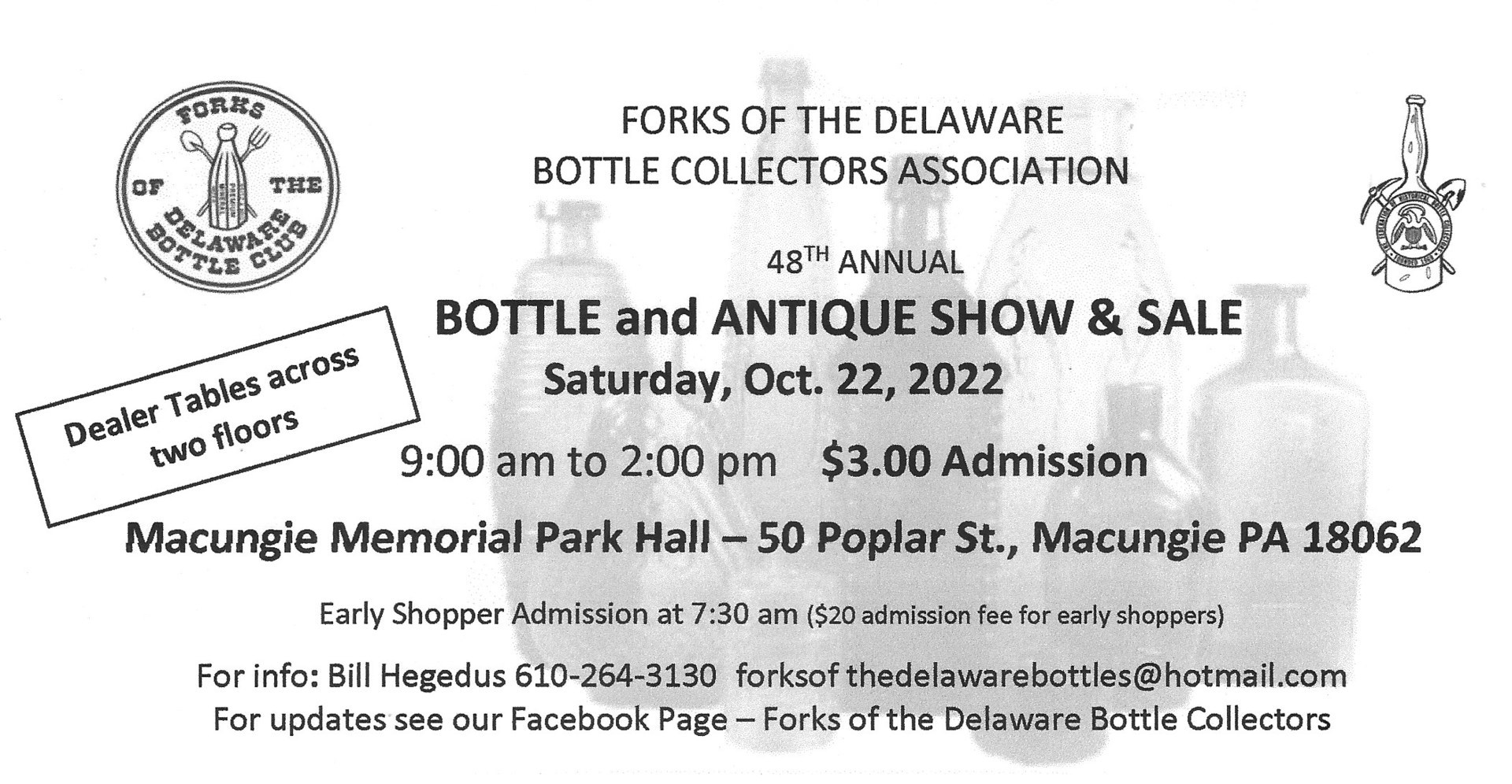 Antique Bottle Show and Sale, Macungie, Pennsylvania, United States