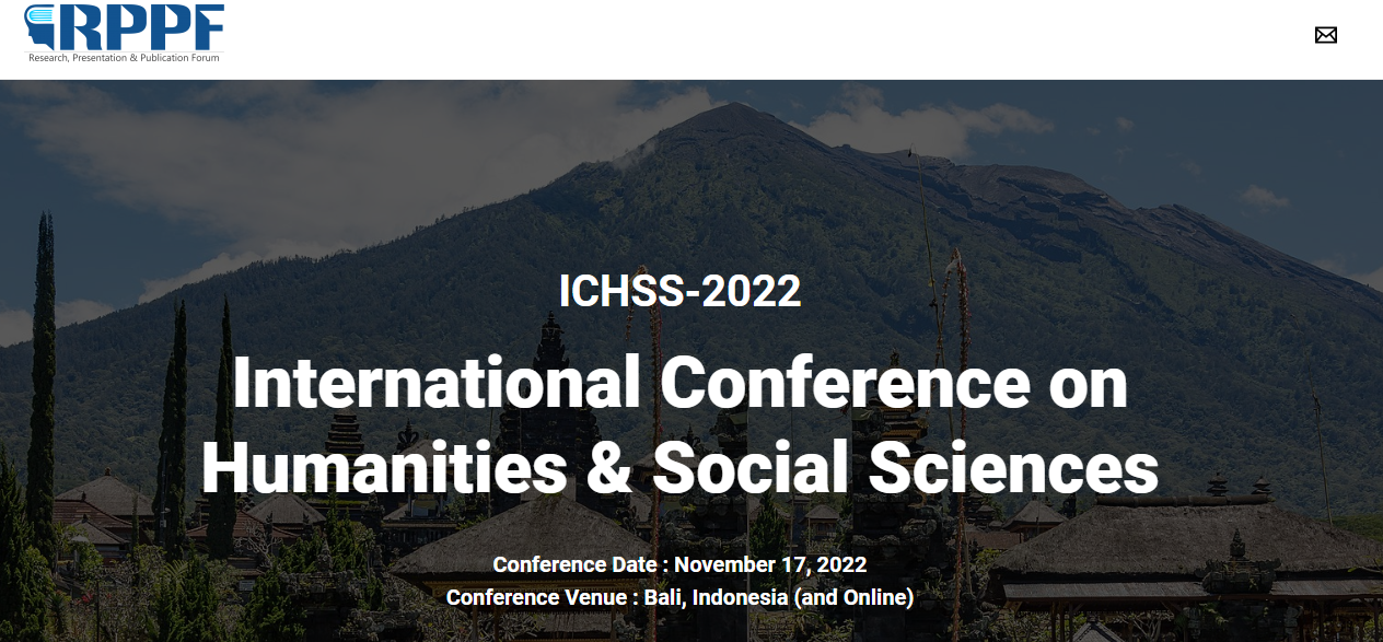 [ICHSS Virtual] International Conference on Humanities & Social Sciences, Online Event