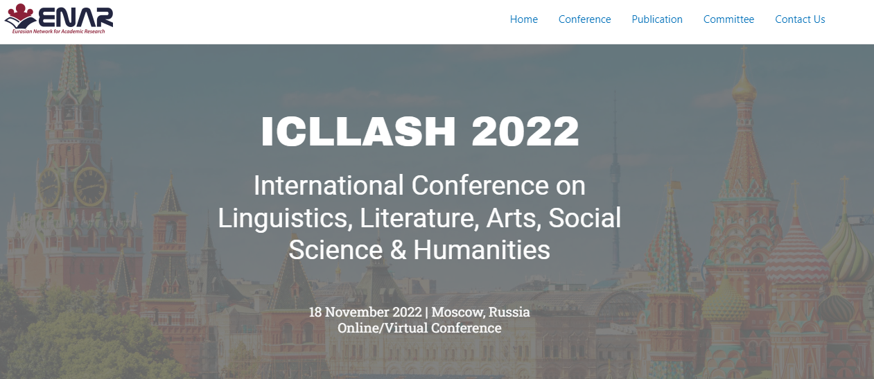 [Virtual] International Conference on Linguistics, Literature, Arts, Social Science & Humanities, Online Event